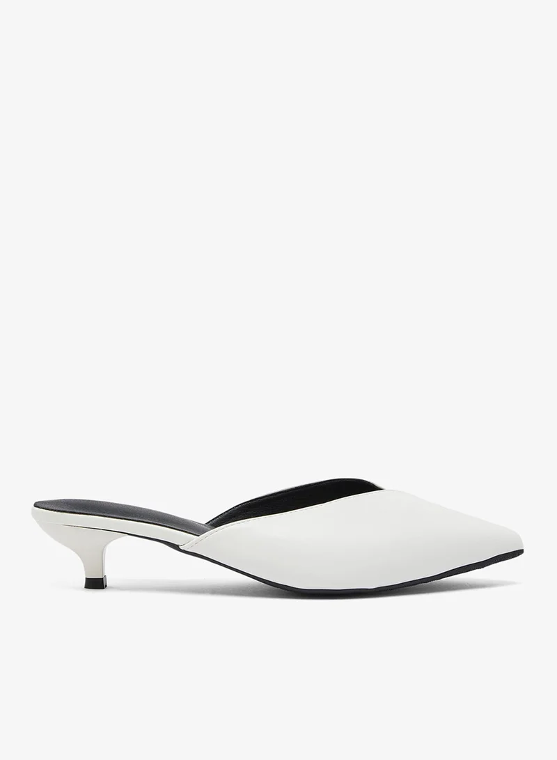 جينجر حذاء بكعب رفيع مفتوح من الخلف